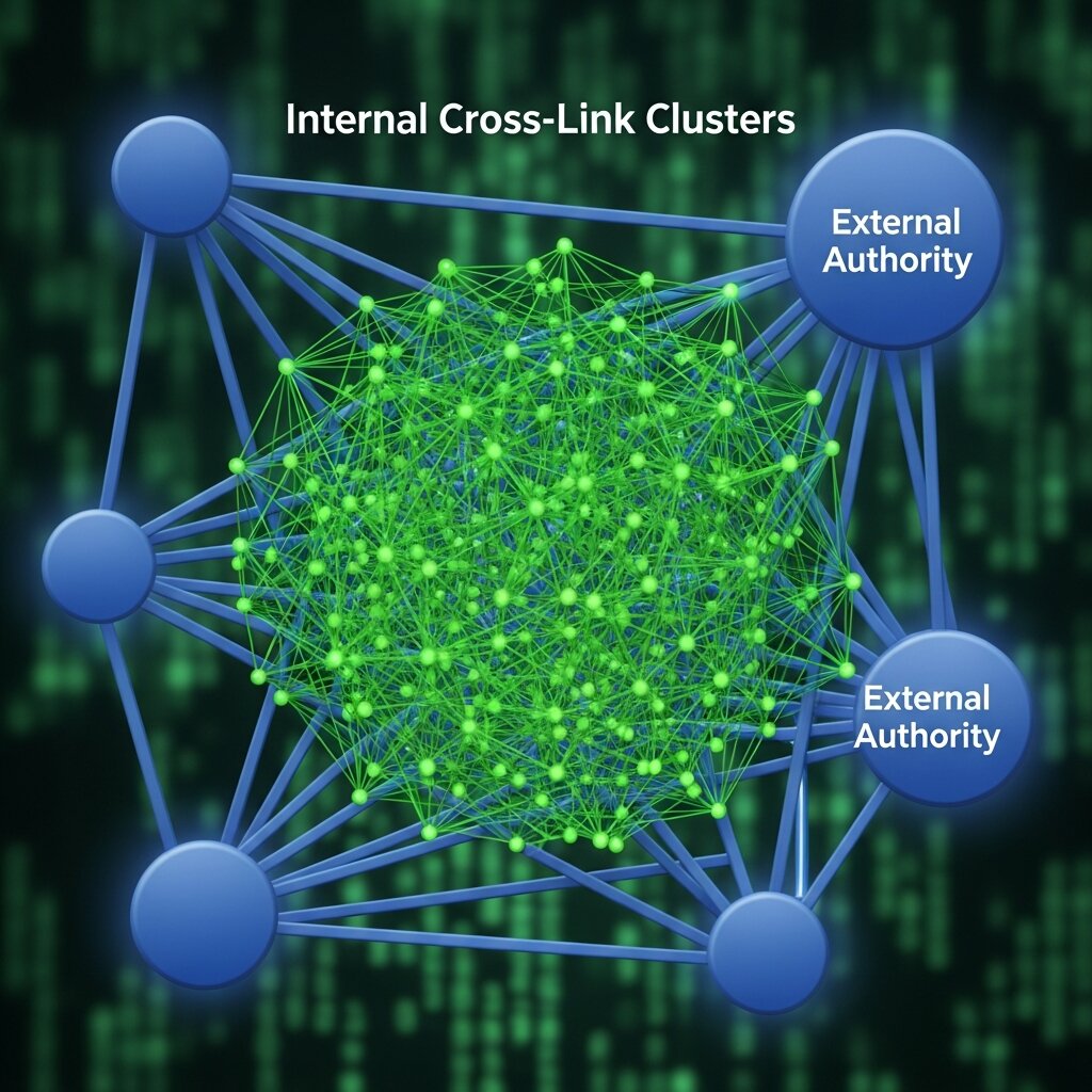 Internal Cross-Link Clusters and External Authority