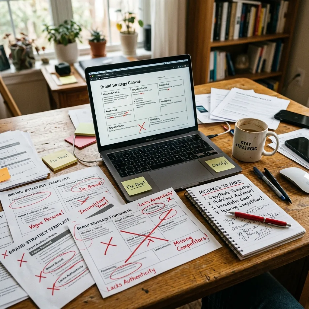 Common Mistakes to Avoid When Using a Brand Strategy Template